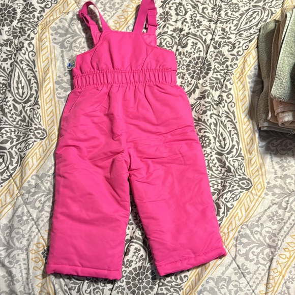 Healthtex Hot Pink Baby Girl Snow Bib Pants Ski Suit (2T) - Picture 5 of 6